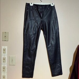 J. McLaughlin Black pleather  Pants